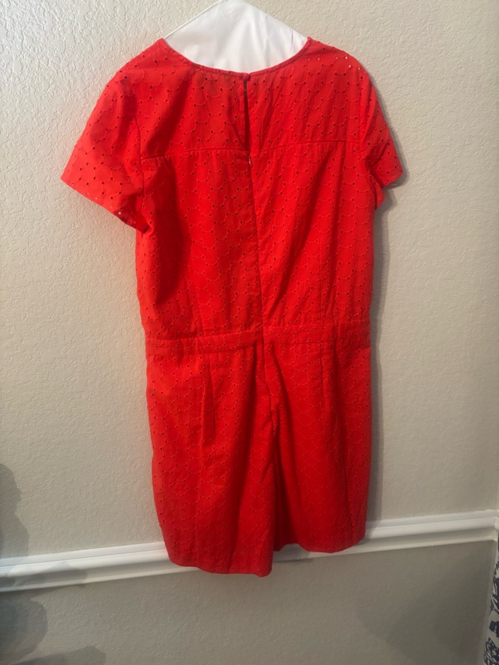 Banana Republic Red Eyelet Short Sleeve Mini Romper - Picture 3 of 3